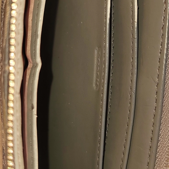 Vintage‎ Coach Wallet Penelope Wristlet Canvas Leather Signature Logo Turnlock - Picture 5 of 14